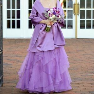David’s bridal F14196 purple PROM dress sz 6